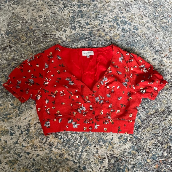 Floral Crop Top - Picture 3 of 3